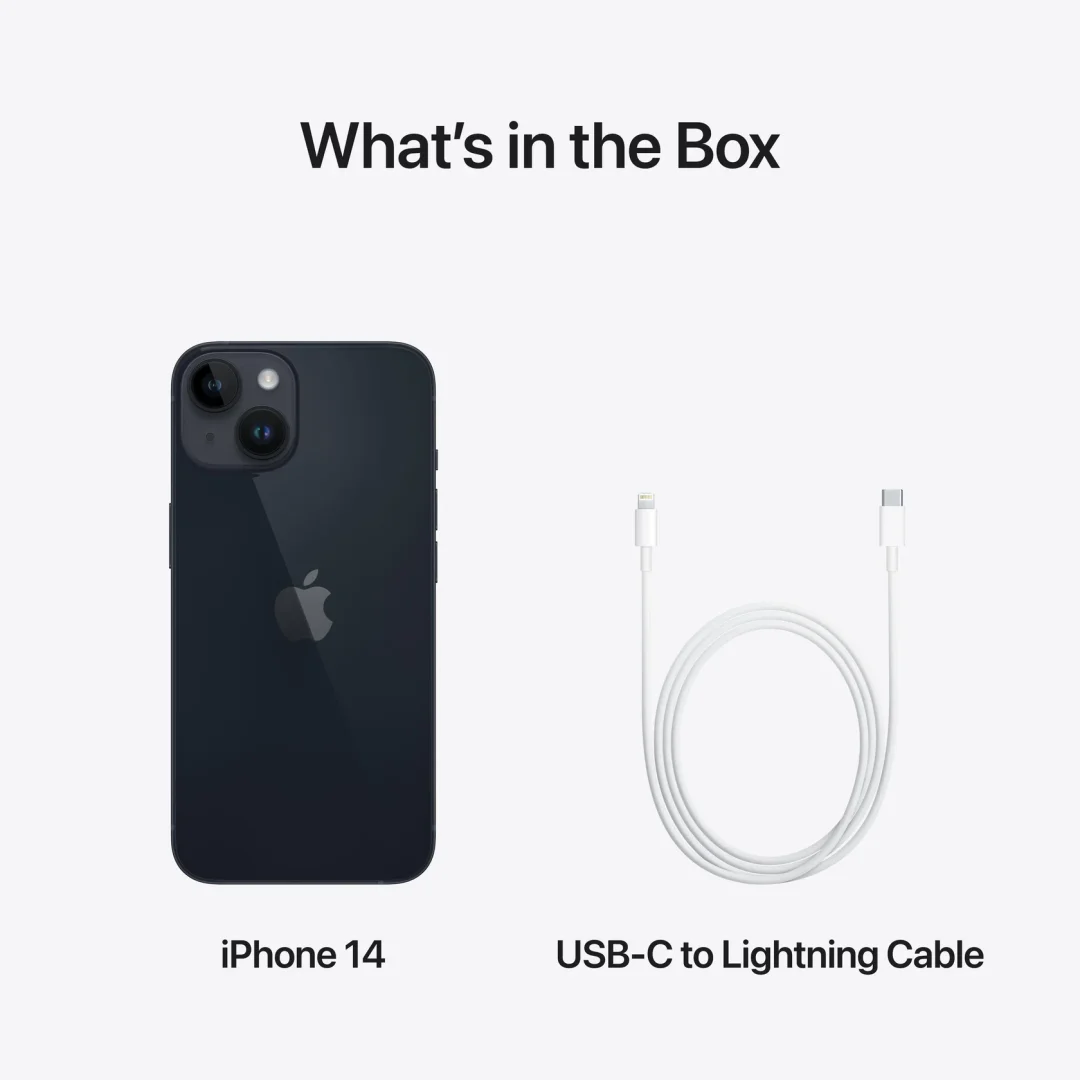 Apple iPhone 14 - Midnight Finish view 3