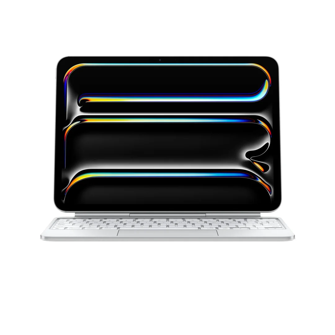 Sleek Silver Tablet Keyboard Case view 3