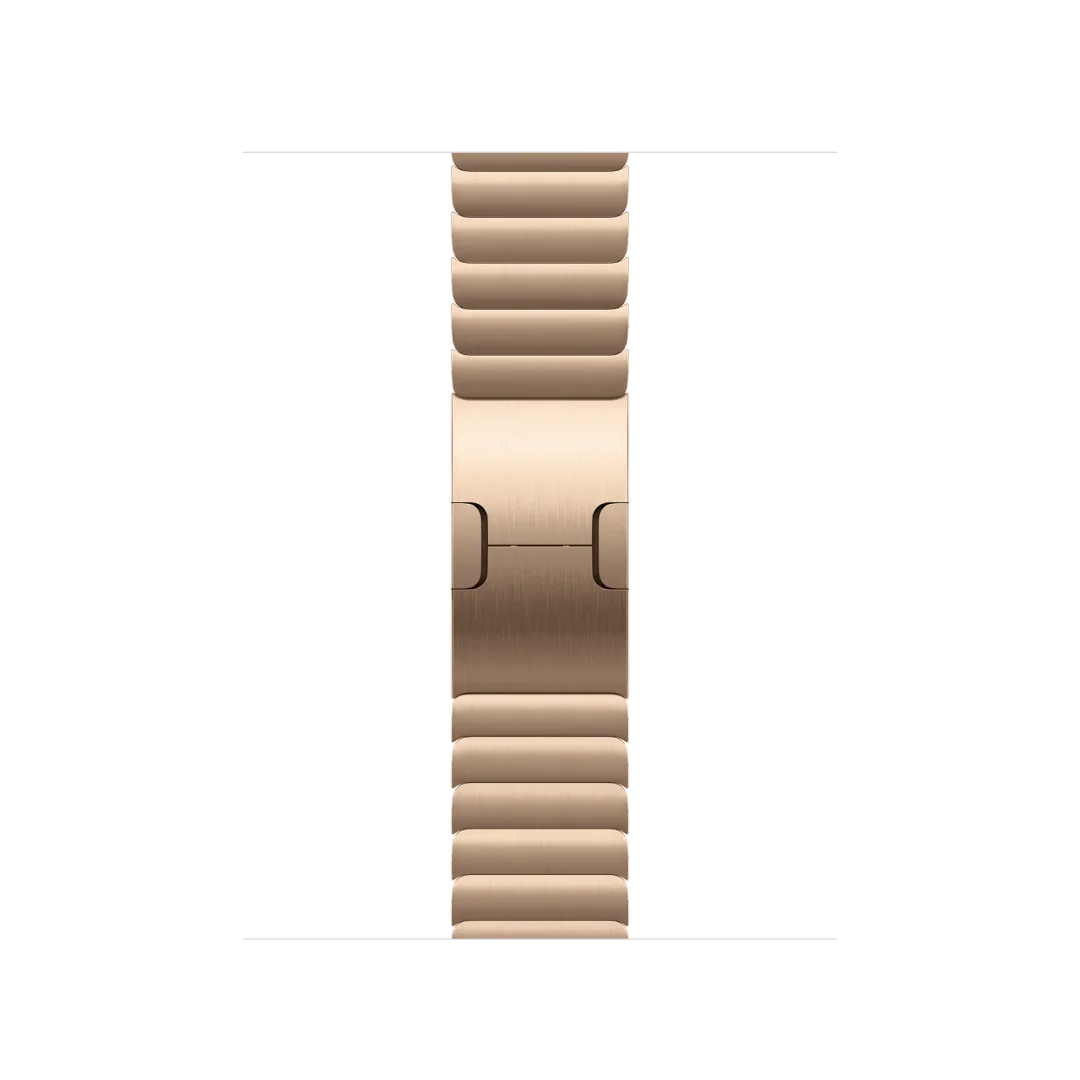 Rose Gold Stainless Steel Link Bracelet Watch Band view 1