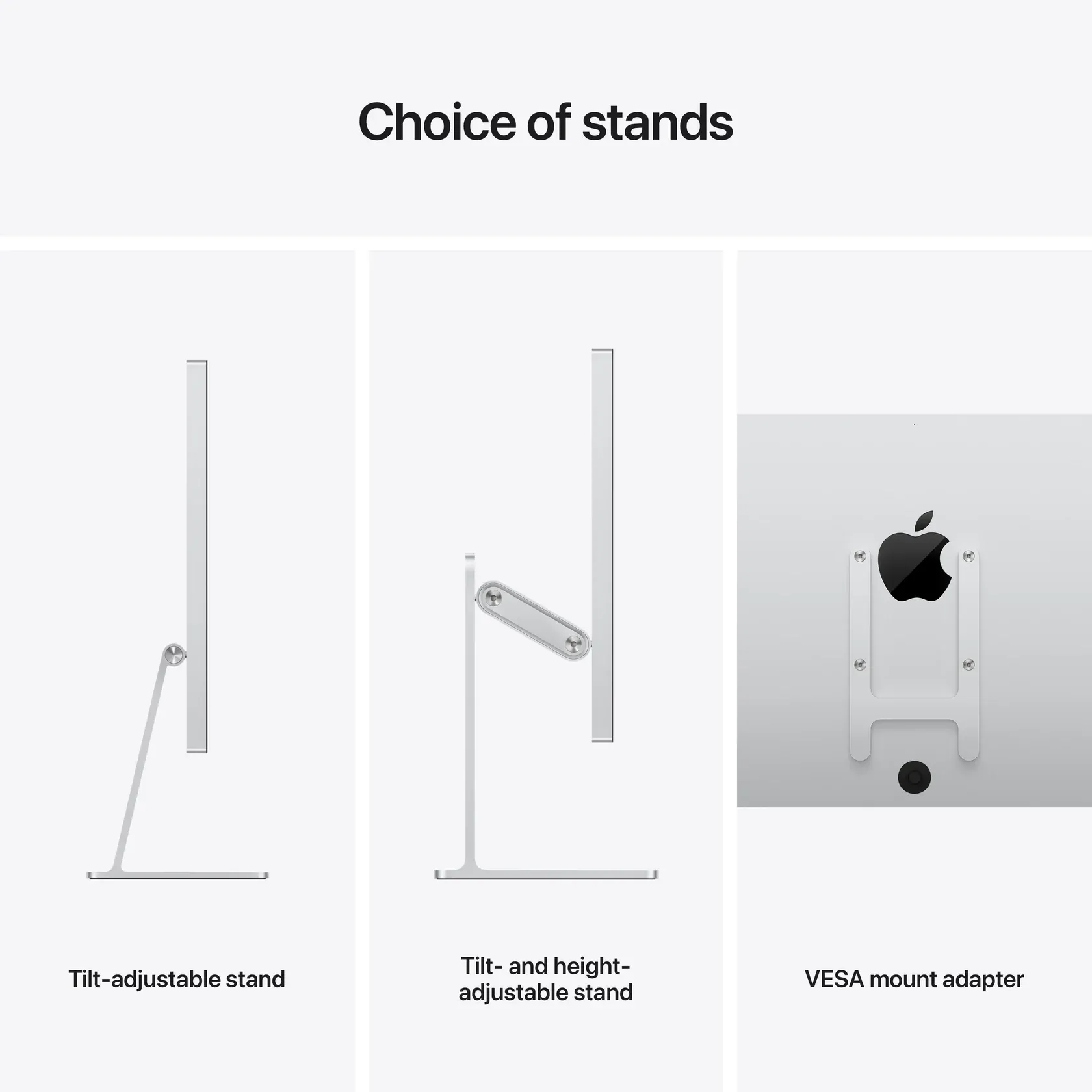 Studio Display - Standard glass - Tilt- and height-adjustable stand view 9