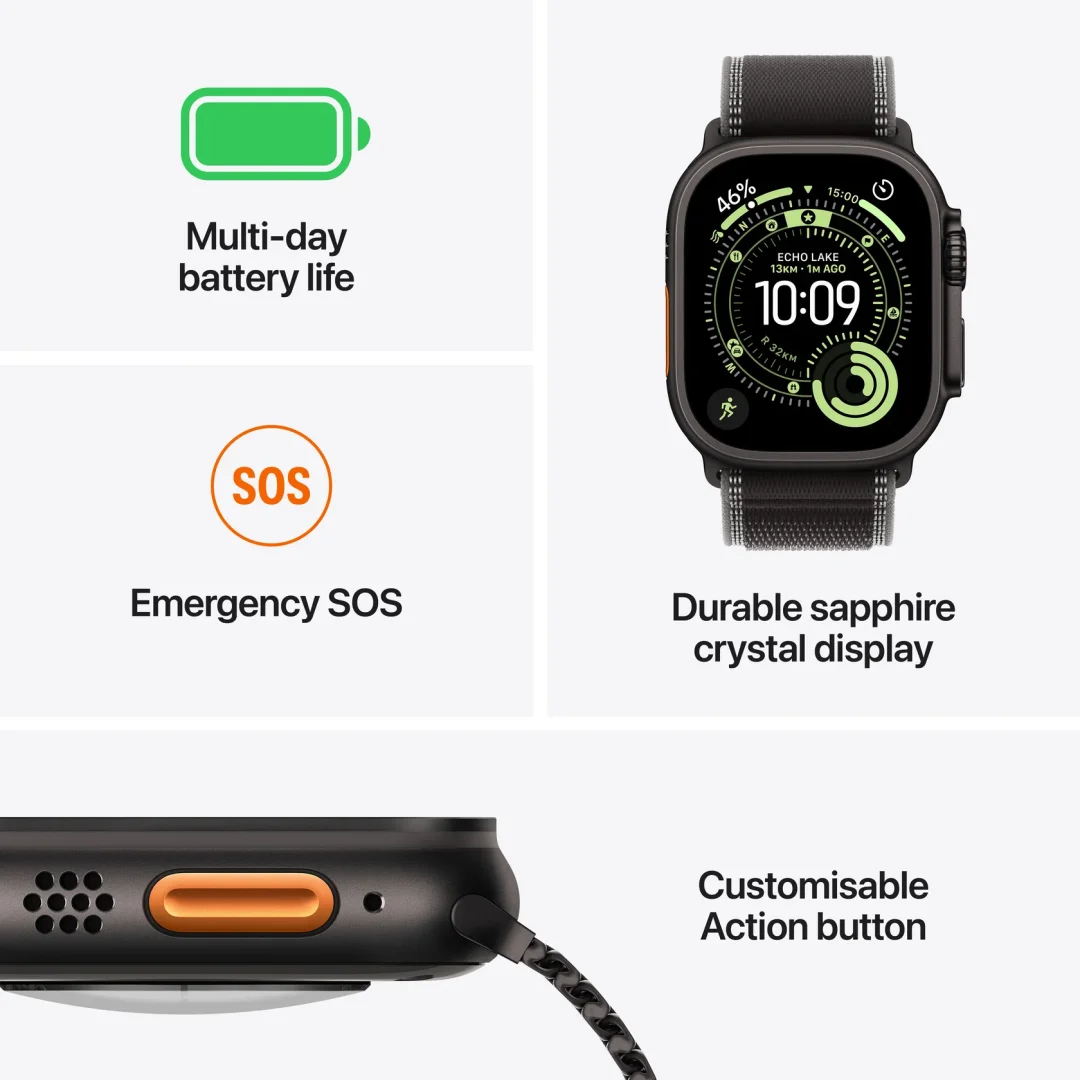 Apple Watch Ultra 3 Ocean Band view 3