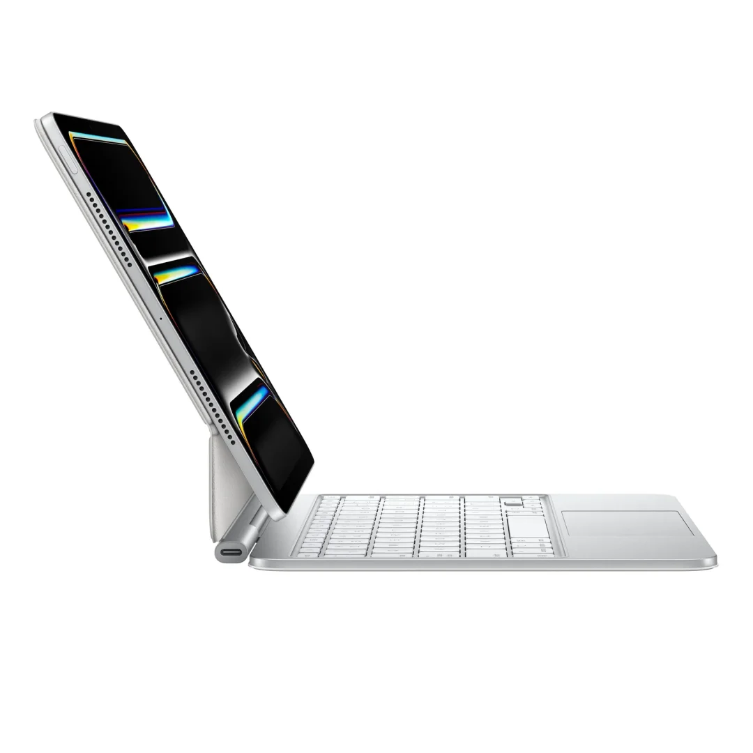 Sleek Silver Tablet Keyboard Case
